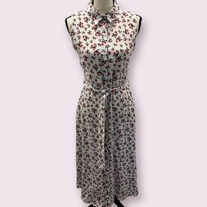 Floral linen dress